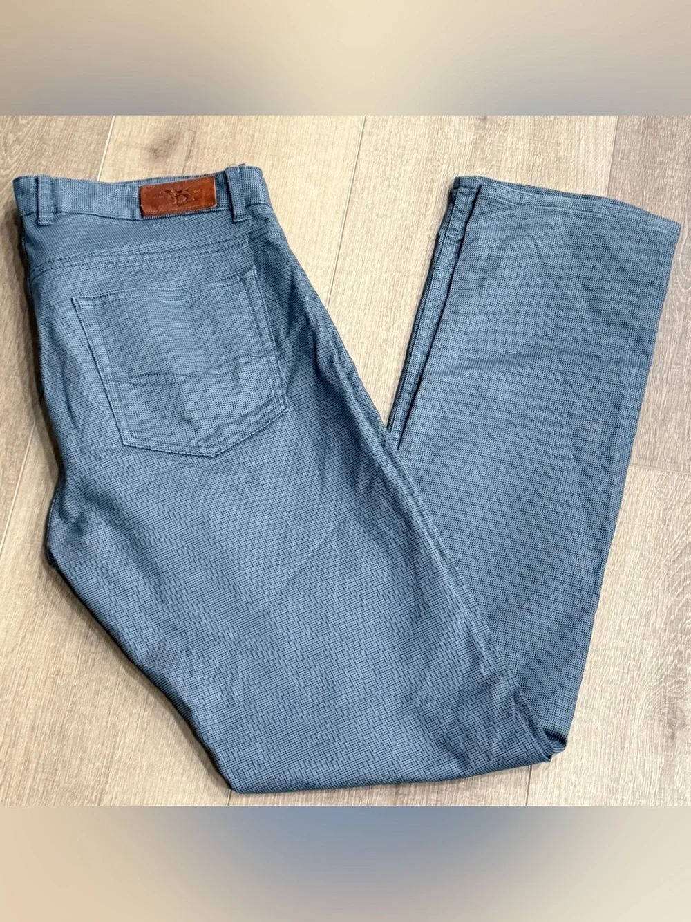 Rodd & Gunn Pants Men 34L (35x33) Gray Jeans Straight Fit Woven In Italy Cotton